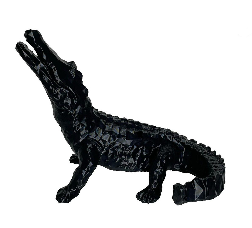 Alligator Decor Statue 6" Sculpture Animal Decorations Modern Home Gift Art